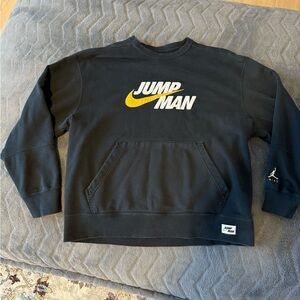 Jordan Jumpman Black Crewneck Sweatshirt - Size XL